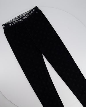 Chrome Hearts Black Logo Print Leggings Size S (UK 6/8)