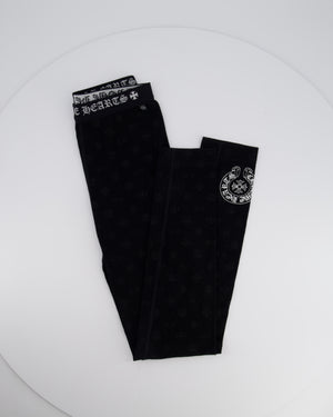 Chrome Hearts Black Logo Print Leggings Size S (UK 6/8)