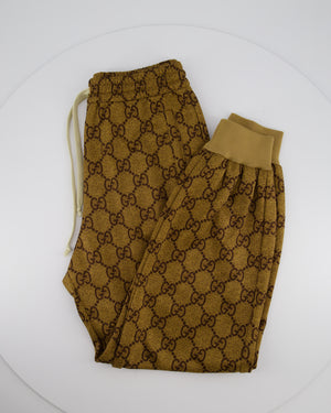 Gucci Brown GG Monogram Joggers Size XXS (UK 4)