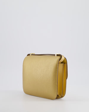 *LIMITED EDITION* Hermès Constance 18 III Miroir Doré Bag in Chevre Chamkila Leather with Permabrass Hardware