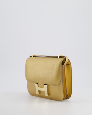 *LIMITED EDITION* Hermès Constance 18 III Miroir Doré Bag in Chevre Chamkila Leather with Permabrass Hardware