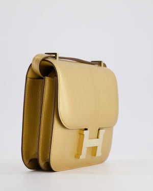 *LIMITED EDITION* Hermès Constance 18 III Miroir Doré Bag in Chevre Chamkila Leather with Permabrass Hardware