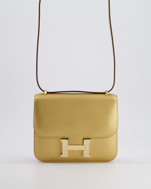 *LIMITED EDITION* Hermès Constance 18 III Miroir Doré Bag in Chevre Chamkila Leather with Permabrass Hardware