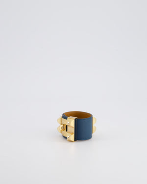 Hermes Bleu Colvert Collier de Chien Bracelet RRP £1150