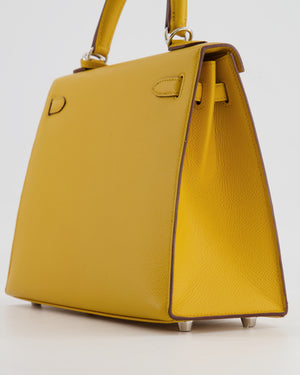 Hermès Kelly Replica Jewelry
 25cm Bag in Jaune Ambre Epsom Leather with Palladium Hardware