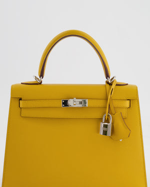 Hermès Kelly Replica Jewelry
 25cm Bag in Jaune Ambre Epsom Leather with Palladium Hardware