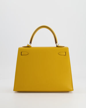 Hermès Kelly Replica Jewelry
 25cm Bag in Jaune Ambre Epsom Leather with Palladium Hardware