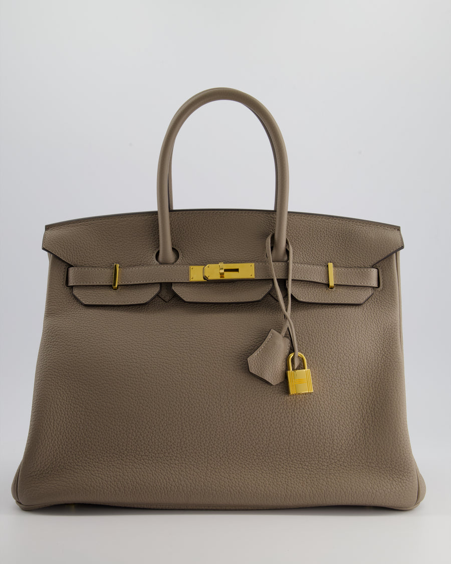 Hermès Birkin 35cm Bag in Gris Asphalt Togo Leather with Gold Hardware