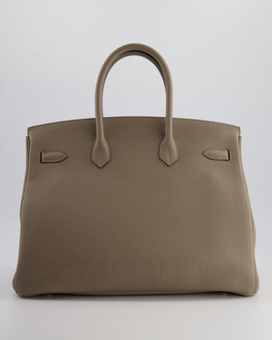 Hermès Birkin 35cm Bag in Gris Asphalt Togo Leather with Gold Hardware