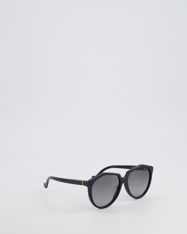 Loewe Oversized Black Sunglasses With Side Logo Detail