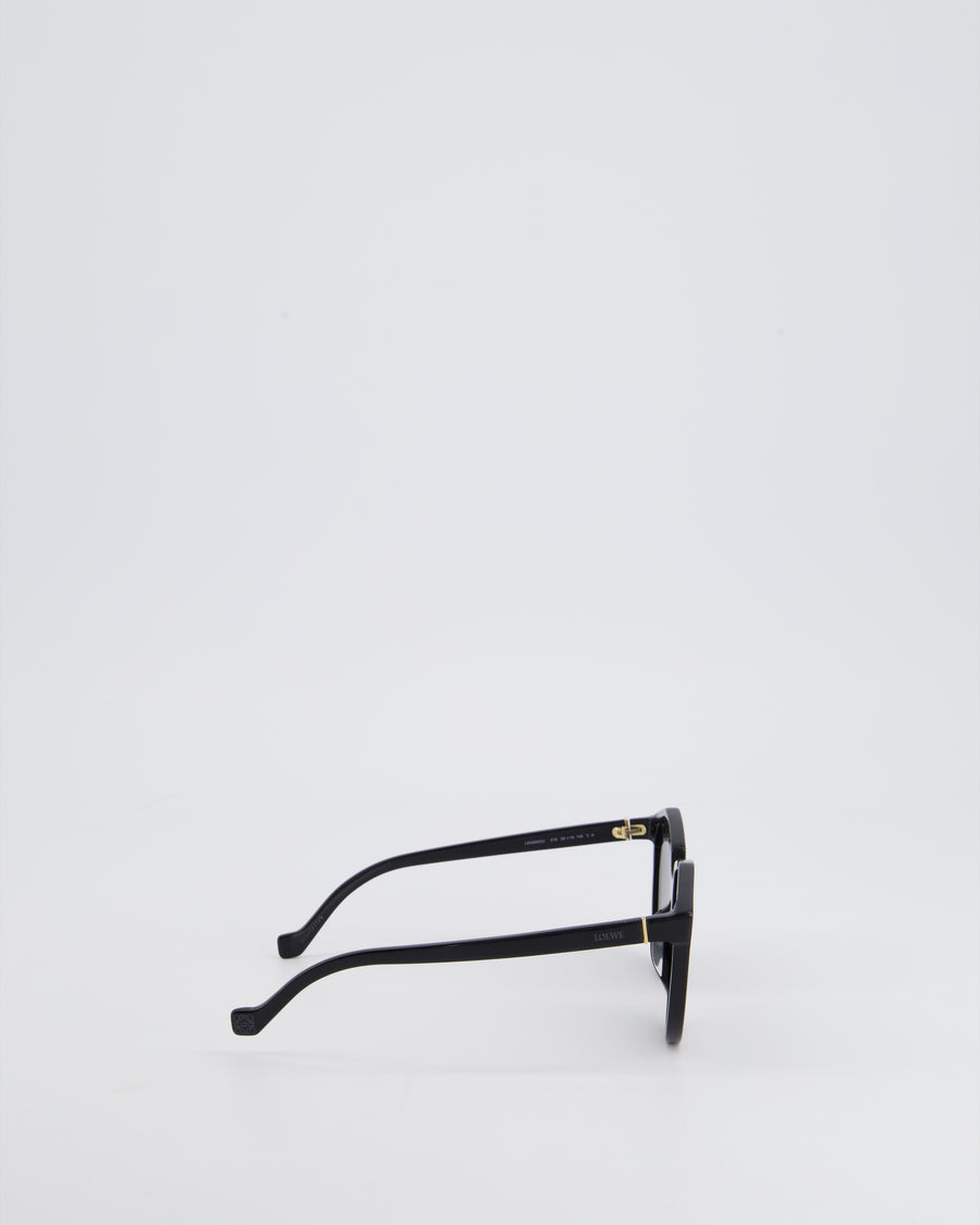 Loewe Oversized Black Sunglasses With Side Logo Detail