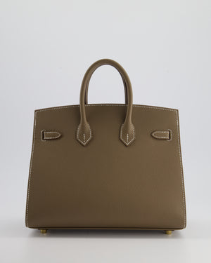 *HOLY GRAIL* Hermès Birkin 25cm Bag Replica Jewelry
 in Etoupe Epsom Leather with Gold Hardware