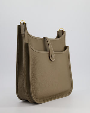 *HOT* Hermès Evelyne III 29cm Bag in Etoupe Clemence Leather with Gold Hardware