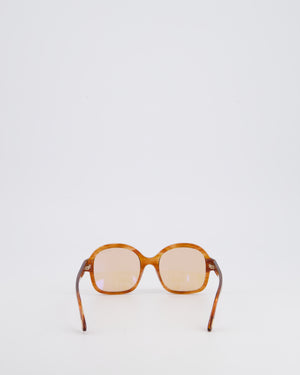 Tom Ford Round Light Brown Tortoiseshell Sunglasses