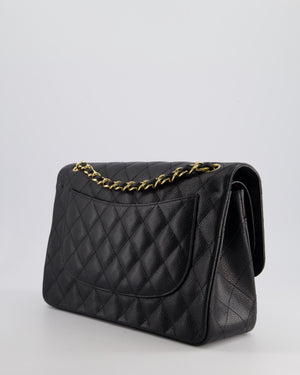 Chanel Black Jumbo Classic Double Flap Bag in Caviar Leather with Gold Hardware RRP £9,540