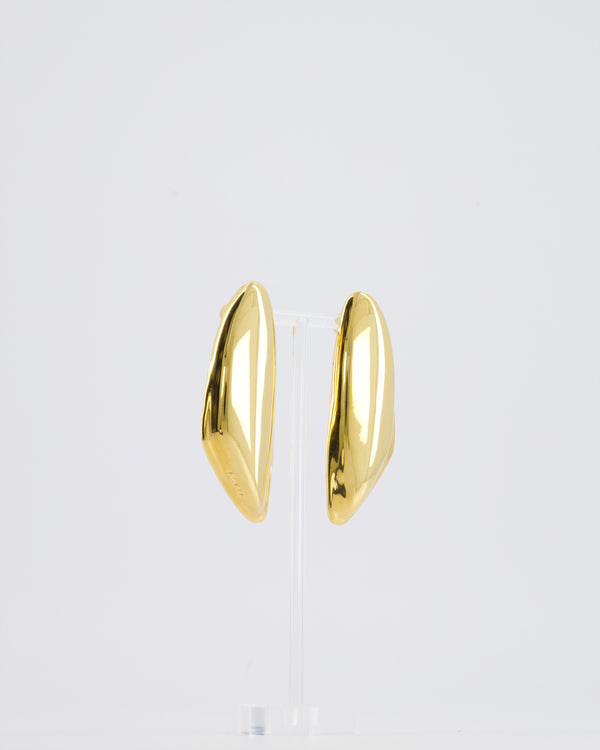 Alaïa Gold Bumper Clip On Earrings