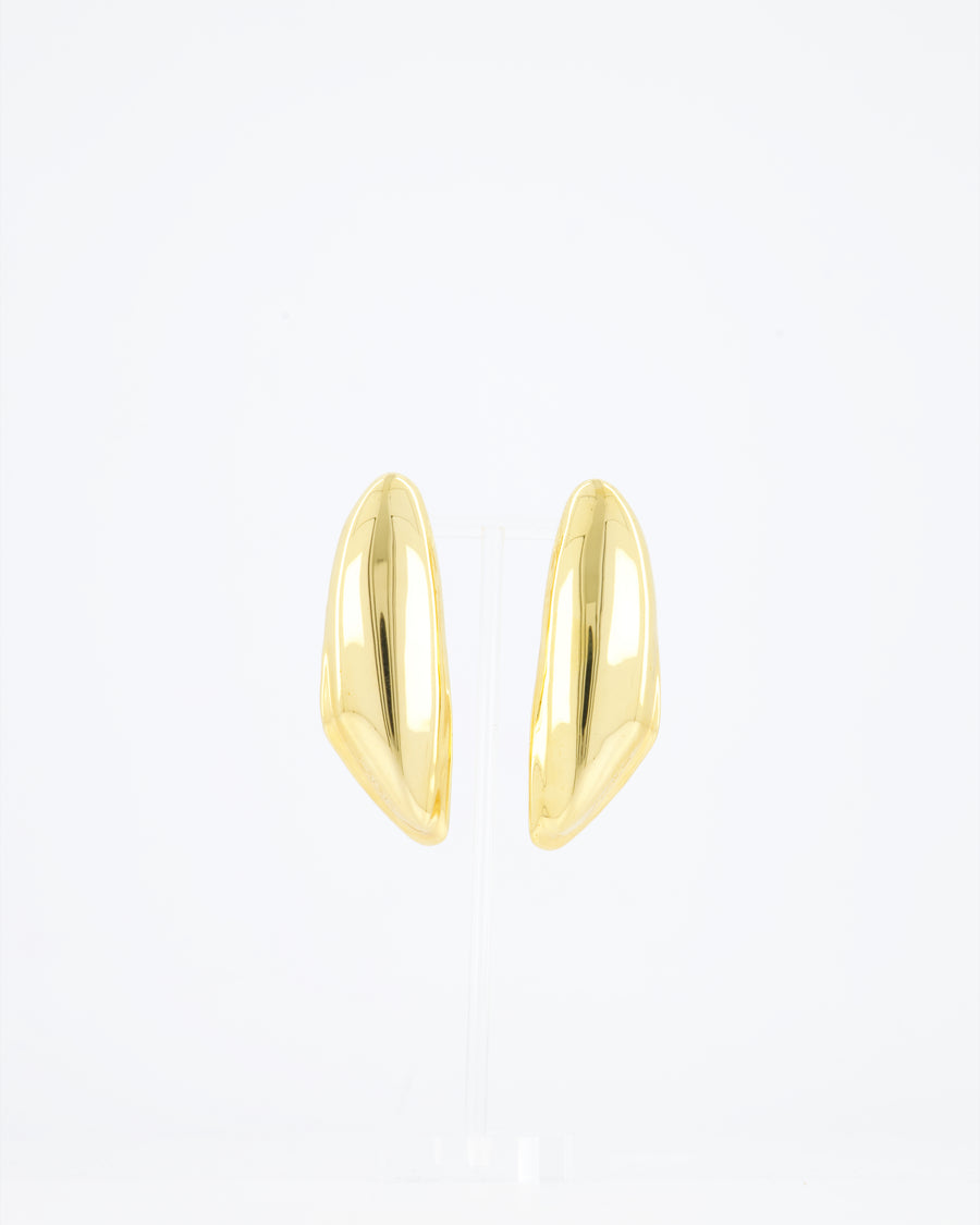 Alaïa Gold Bumper Clip On Earrings