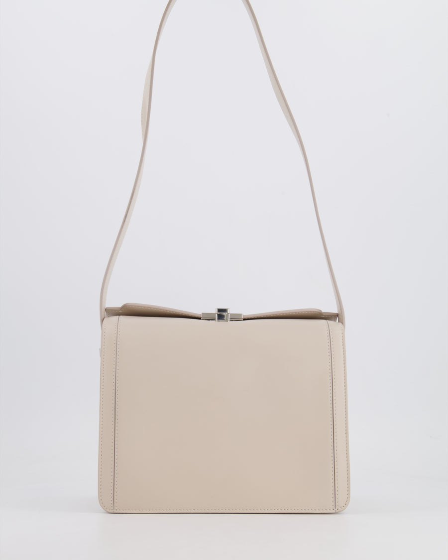 Susan Szatmary Chalk White Petit Palais Bag in Leather with Silver Hardware RRP £1,090