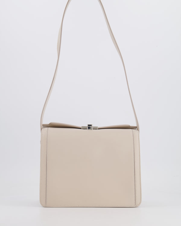 Susan Szatmary Chalk White Petit Palais Bag in Leather with Silver Hardware RRP £1,090