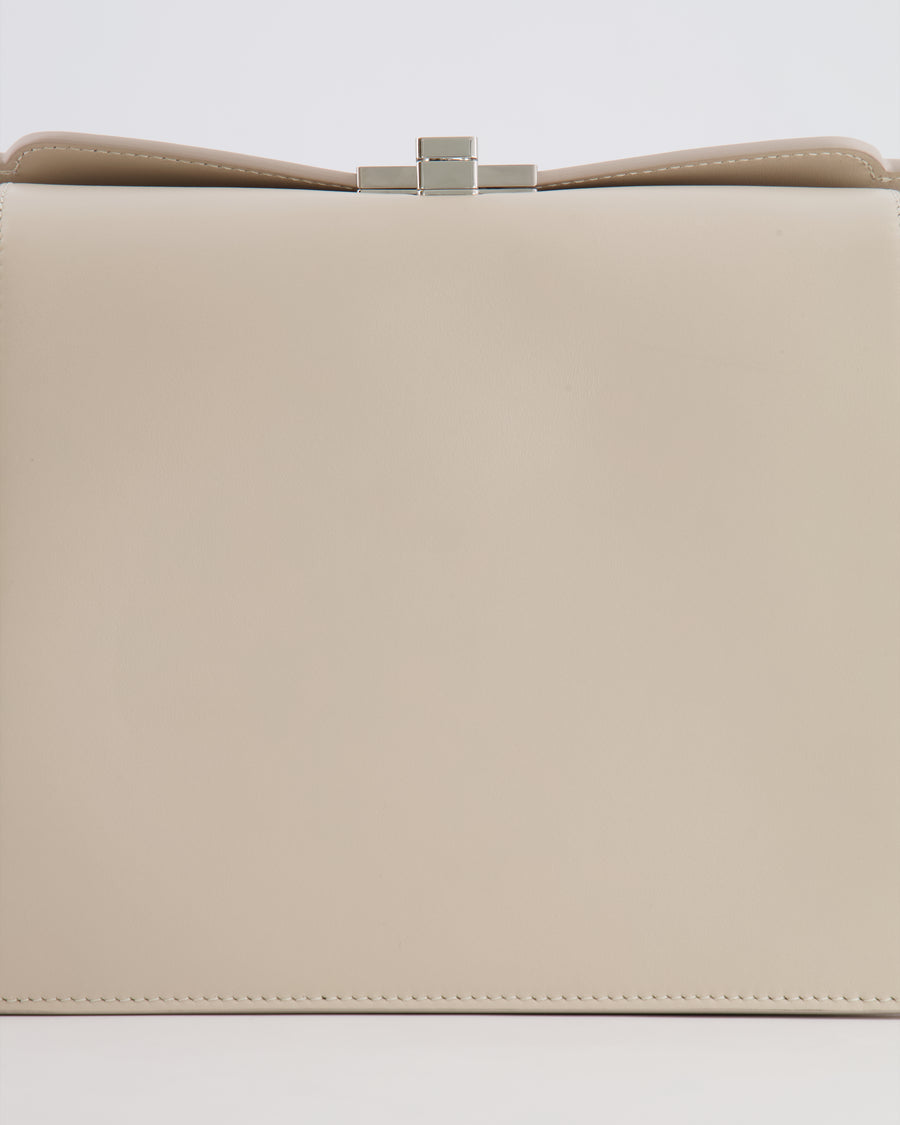 Susan Szatmary Chalk White Petit Palais Bag in Leather with Silver Hardware RRP £1,090