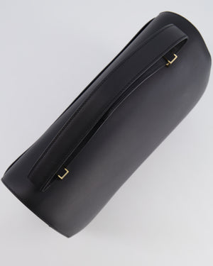 Hermès Constance Cartable Bag in Black Sombrero Leather with Gold and Black Hardware