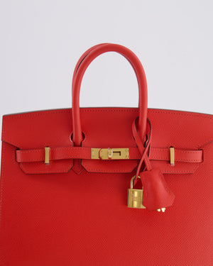 Hermès Birkin 25cm Bag Replica Jewelry
 in Capucine Epsom Leather with Gold Hardware