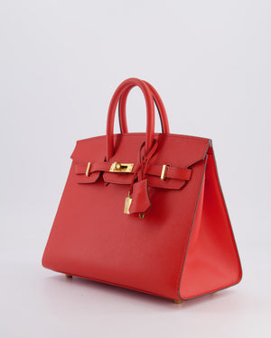 Hermès Birkin 25cm Bag Replica Jewelry
 in Capucine Epsom Leather with Gold Hardware