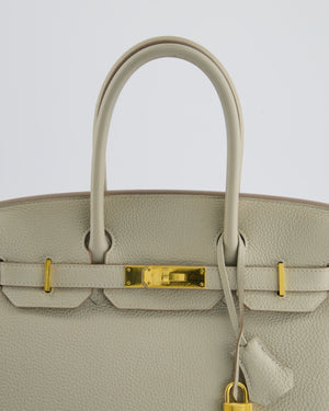 Hermès Birkin 30cm Bag in Beton Togo Leather with Gold Hardware