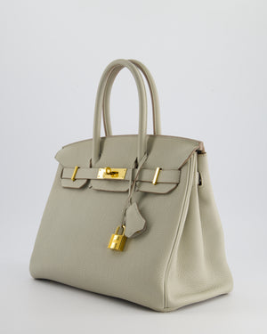 Hermès Birkin 30cm Bag in Beton Togo Leather with Gold Hardware