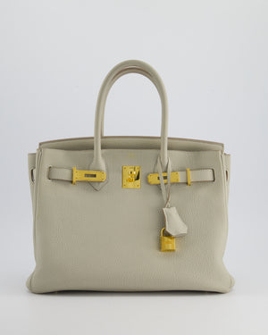 Hermès Birkin 30cm Bag in Beton Togo Leather with Gold Hardware