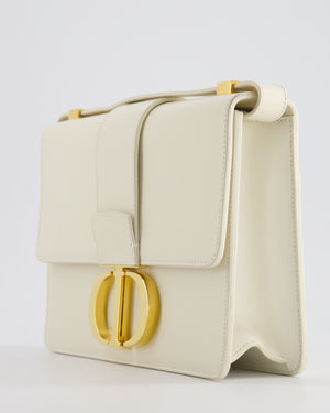 Christian Dior Ivory 30 Montaigne Shoulder Bag in Smooth Calfskin with Gold Hardware RRP £3,000