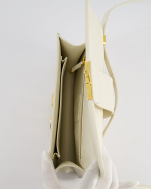 Christian Dior Ivory 30 Montaigne Shoulder Bag in Smooth Calfskin with Gold Hardware RRP £3,000