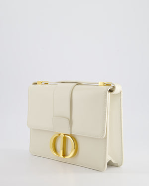 Christian Dior Ivory 30 Montaigne Shoulder Bag in Smooth Calfskin with Gold Hardware RRP £3,000