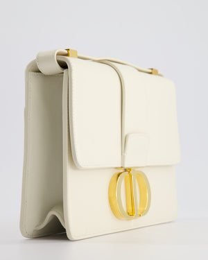 Christian Dior Ivory 30 Montaigne Shoulder Bag in Smooth Calfskin with Gold Hardware RRP £3,000