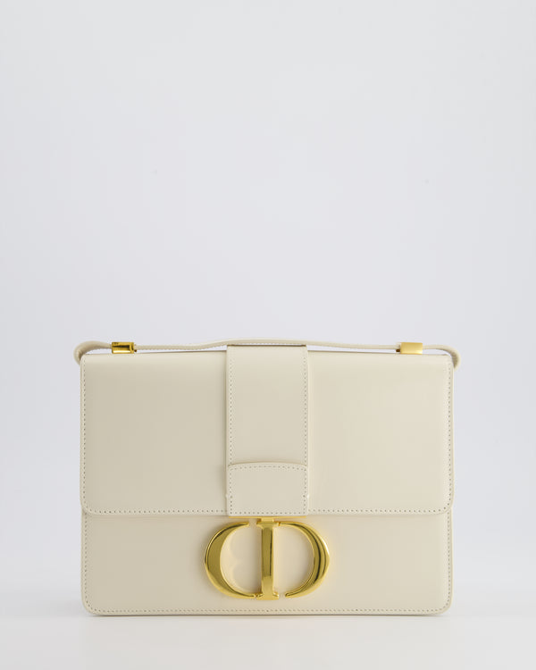 Christian Dior Ivory 30 Montaigne Shoulder Bag in Smooth Calfskin with Gold Hardware RRP £3,000