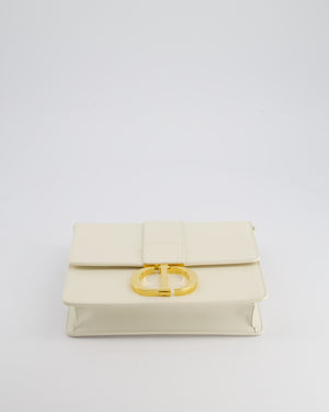 Christian Dior Ivory 30 Montaigne Shoulder Bag in Smooth Calfskin with Gold Hardware RRP £3,000