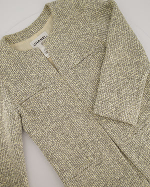 Chanel Black and Beige Tweed Jacket With Pocket Detail Size FR 42 (UK 14)