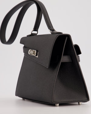 *LIMITED EDITION* Hermès Kelly II 20 En Desordre Bag In Noir Epsom Leather With Palladium Hardware