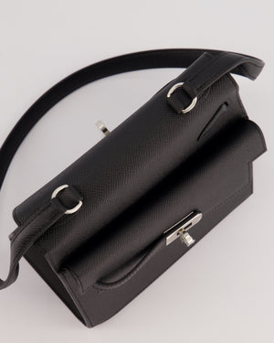 *LIMITED EDITION* Hermès Kelly II 20 En Desordre Bag In Noir Epsom Leather With Palladium Hardware