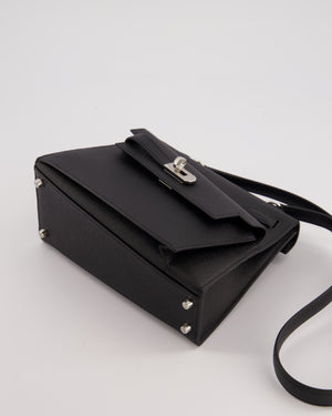 *LIMITED EDITION* Hermès Kelly II 20 En Desordre Bag In Noir Epsom Leather With Palladium Hardware