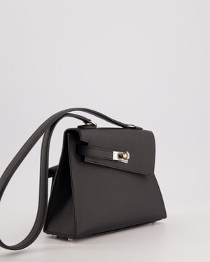 *LIMITED EDITION* Hermès Kelly II 20 En Desordre Bag In Noir Epsom Leather With Palladium Hardware