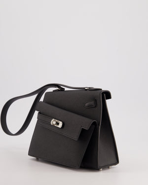 *LIMITED EDITION* Hermès Kelly II 20 En Desordre Bag In Noir Epsom Leather With Palladium Hardware