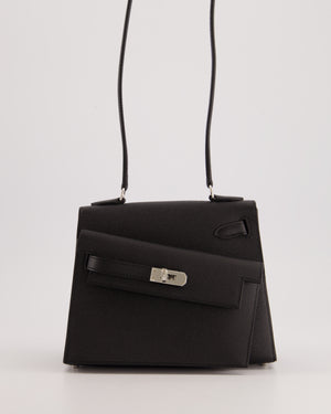 *LIMITED EDITION* Hermès Kelly II 20 En Desordre Bag In Noir Epsom Leather With Palladium Hardware