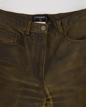 Chanel 00/A Brown Panelled Denim Jeans Size FR 38 (UK 10)