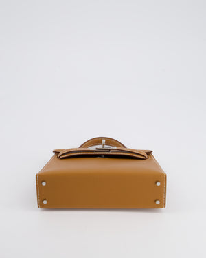 Hermès Mini Kelly II 20cm Bag in Gold Epsom Leather with Palladium Hardware