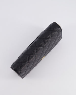 Chanel Black Wallet on Chain Bag in Caviar Leather with Gold Hardware