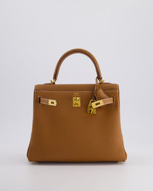 *SUPER FIRE PRICE* Hermès Kelly Bag 25cm Retourne in Gold Togo Leather with Gold Hardware