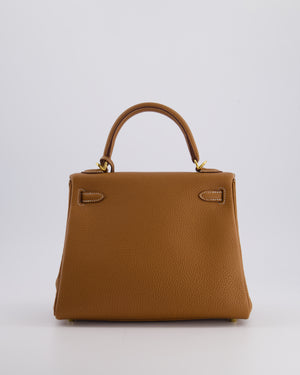 *SUPER FIRE PRICE* Hermès Kelly Bag 25cm Retourne in Gold Togo Leather with Gold Hardware