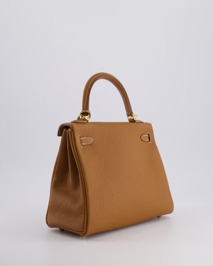 *SUPER FIRE PRICE* Hermès Kelly Bag 25cm Retourne in Gold Togo Leather with Gold Hardware