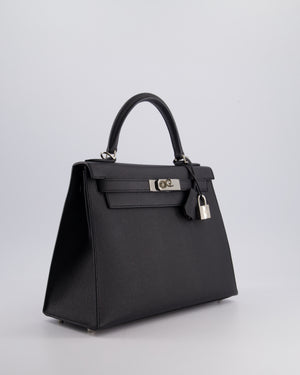 *FIRE PRICE* Hermès Kelly 28cm Replica Jewelry
 Bag in Noir Epsom Leather with Palladium Hardware